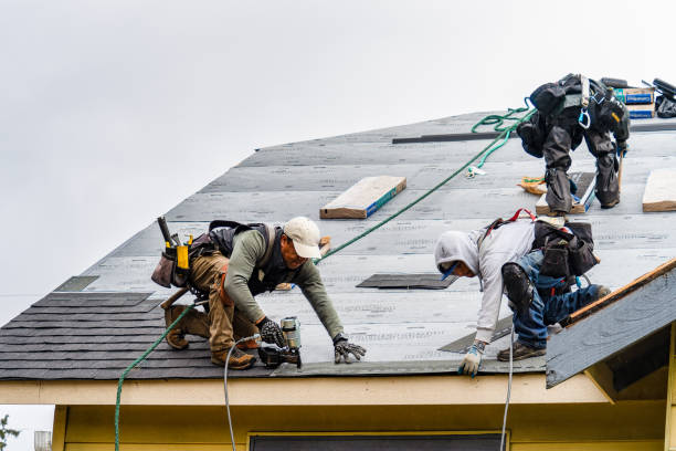 Professional Storm Damage Roof Repair technician working in Cramerton, NC